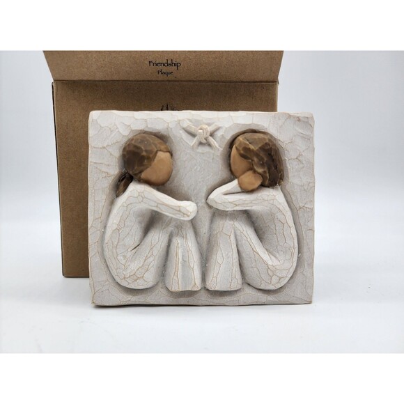 Willow Tree Forever True Forever Friends Friendship Plaque Wall Hanging Preowned - Picture 1 of 7